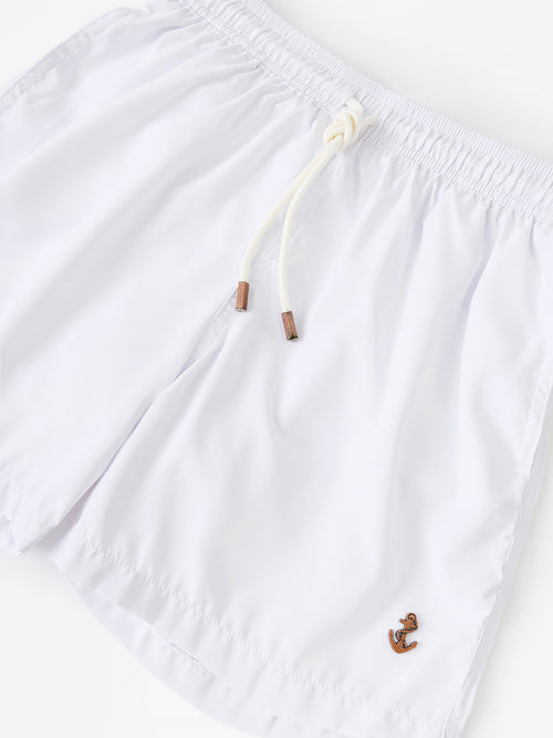 Retromarine Boys' Off White Swim Trunk