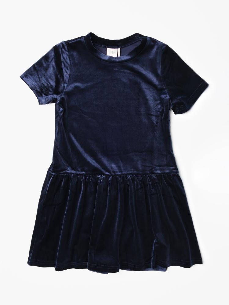 For All Seasons Girls’ Short Sleeve Scarlet Drop Waist Dress - Saint Bernard