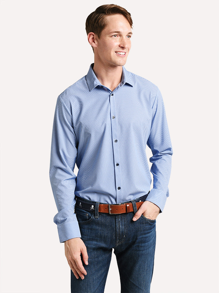 Mizzen+Main McClane Button Down Shirt - Saint Bernard