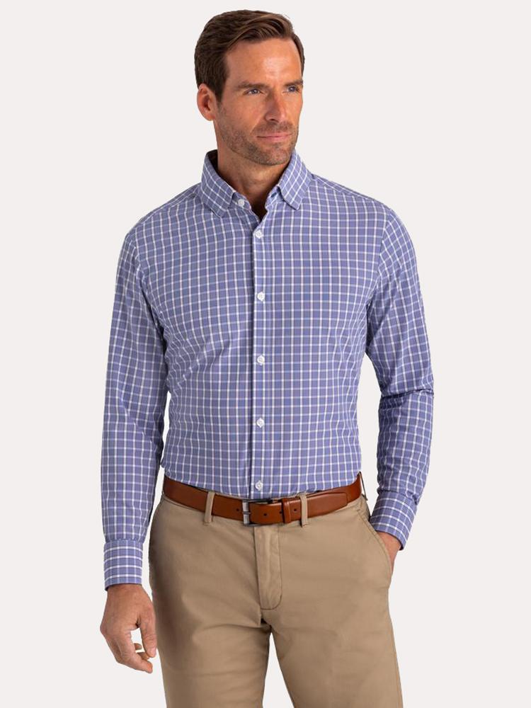 Mizzen+Main Barnes Button Down Performance Shirt - Saint Bernard