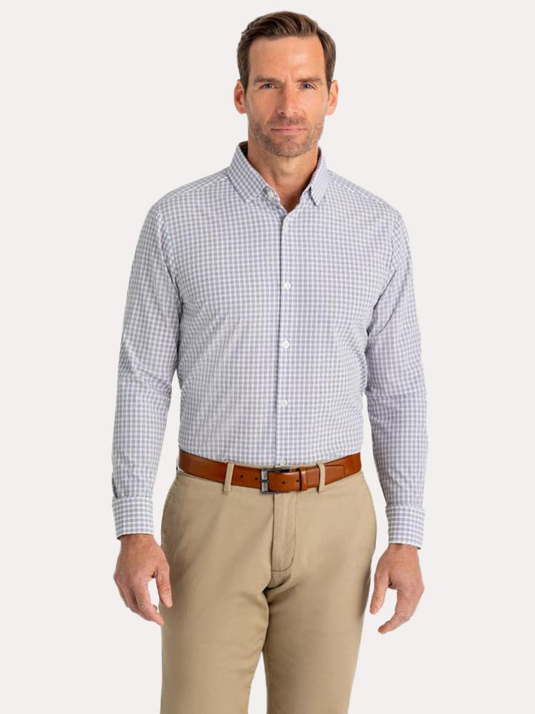 Mizzen+Main Ryder Button Down Performance Shirt - Saint Bernard