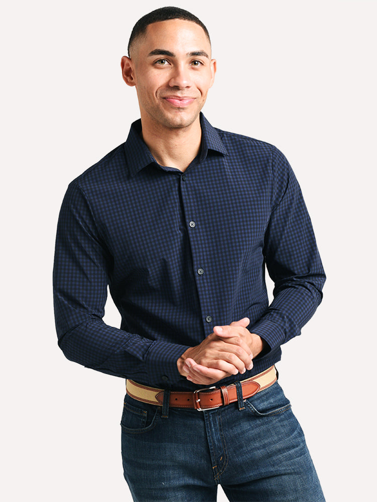 Mizzen+Main Burns Trim Button Down Shirt - Saint Bernard