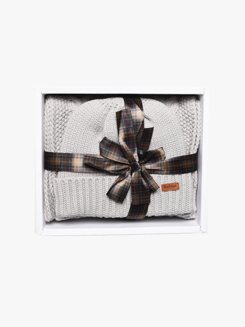 Barbour Women's Cable Scarf and Hat Set