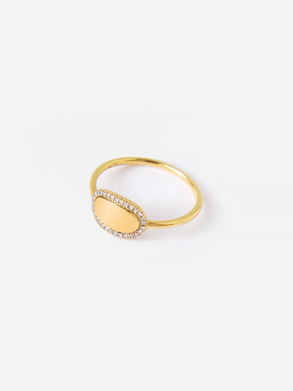 Francie B. Laura Diamond ID Ring - Saint Bernard