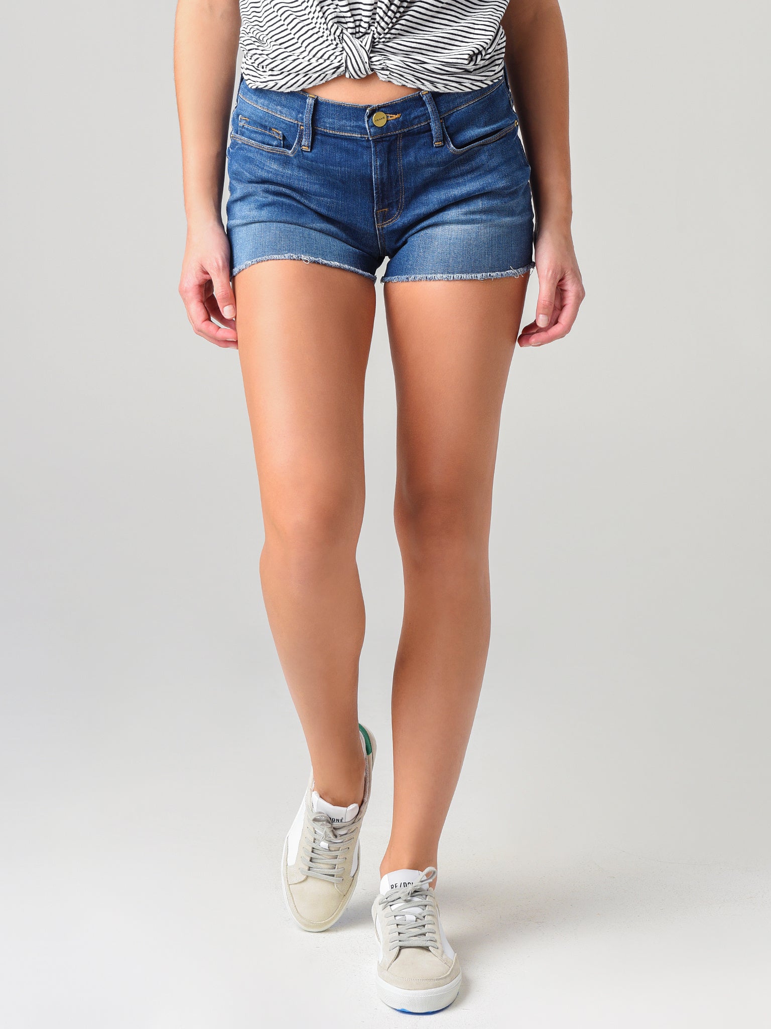 Frame Women's Le Cut Off Denim Short - Saint Bernard