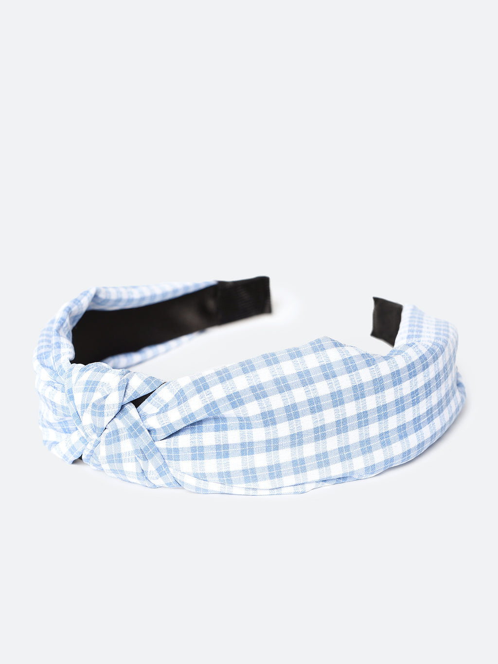 Merveille Gingham Knot Headband - Saint Bernard