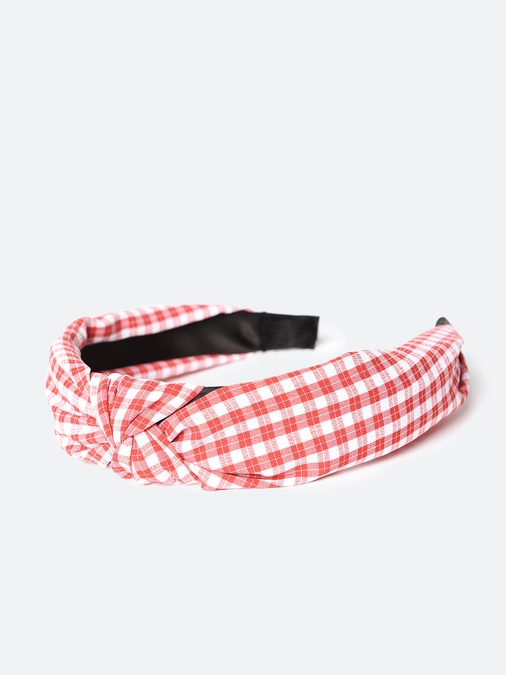 Merveille Gingham Knot Headband - Saint Bernard
