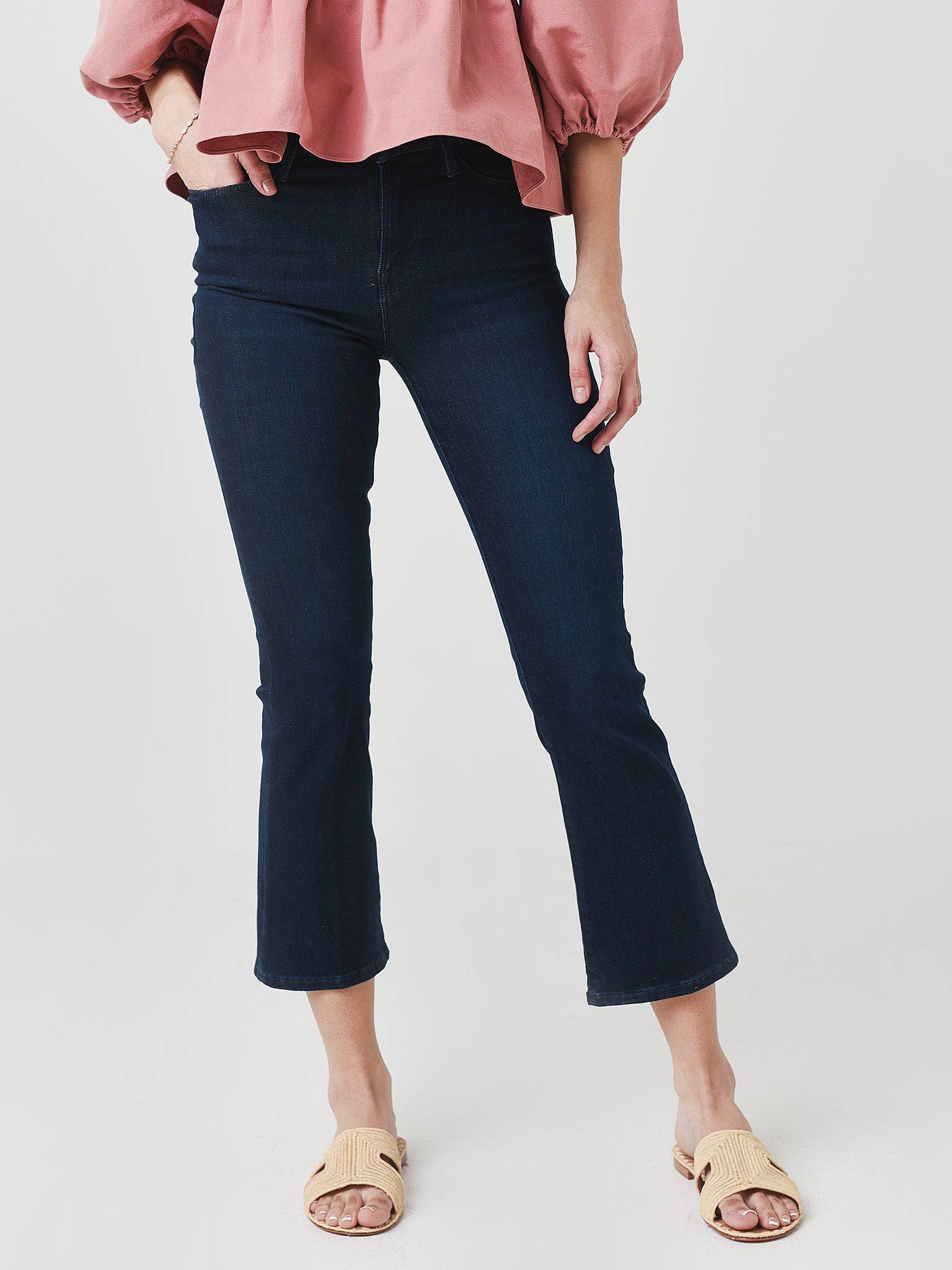 Frame Women's Le Cropped Mini Boot Jean - Saint Bernard