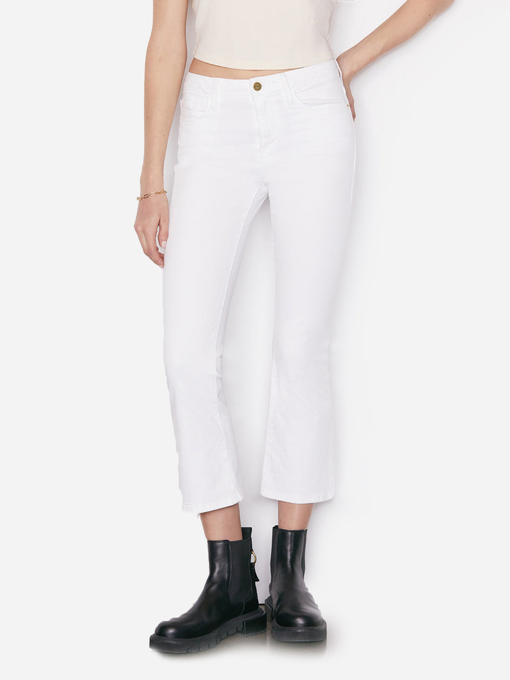 Frame Women's Le Crop Mini Boot Jean - Saint Bernard