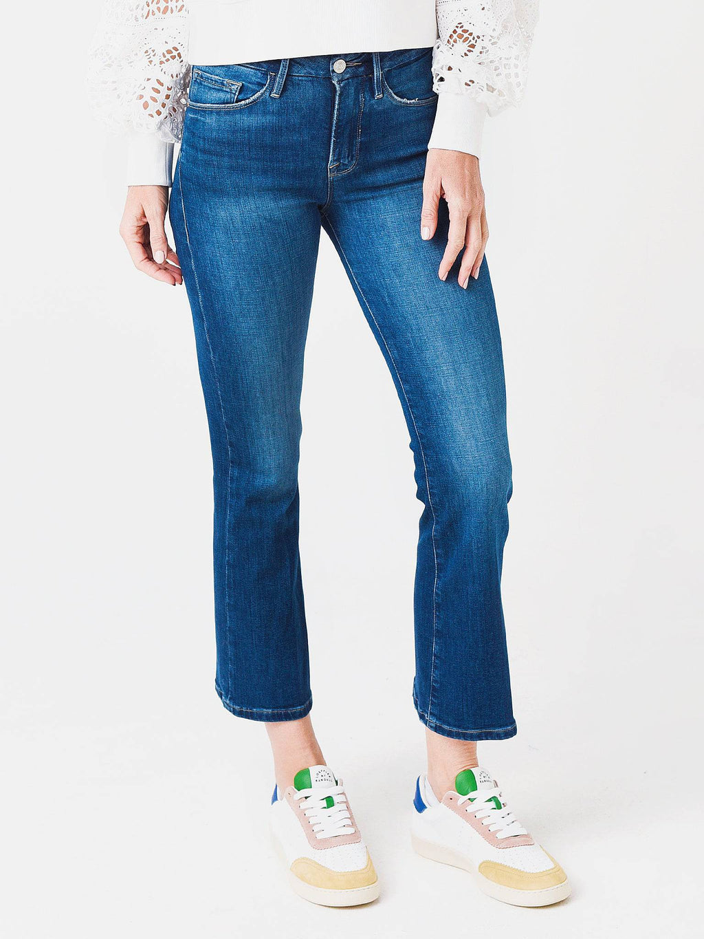 Frame Women's Le Cropped Mini Boot Jean - Saint Bernard