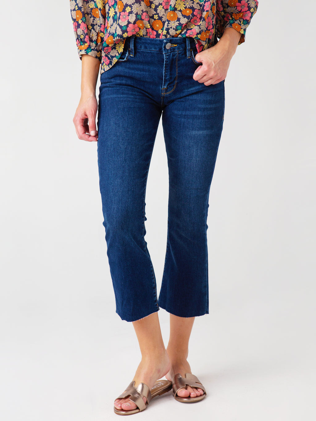 Frame Women's Le Crop Mini Boot Raw Edge Jean - Saint Bernard