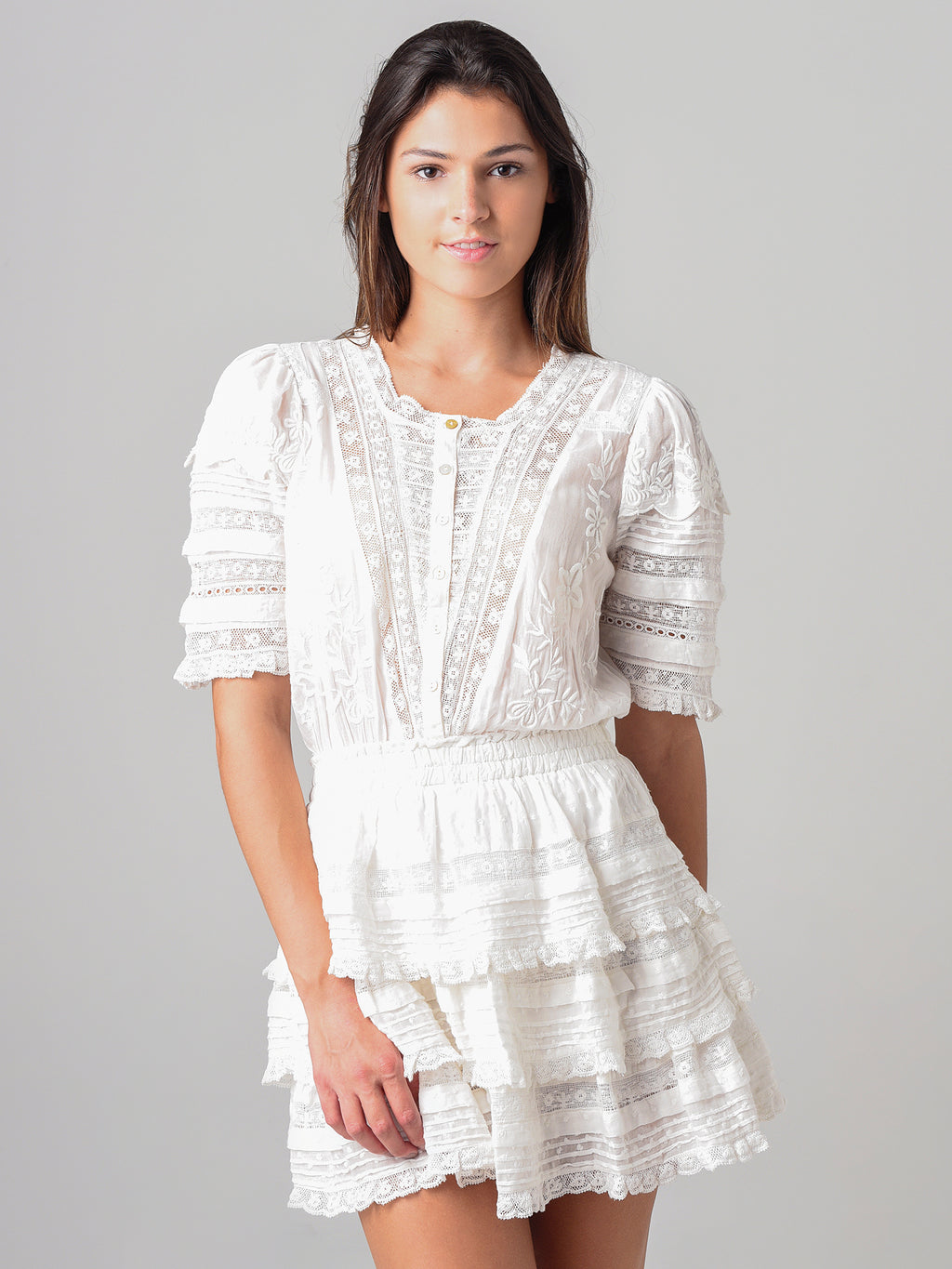 Loveshack Fancy Women's Quincy Dress - Saint Bernard