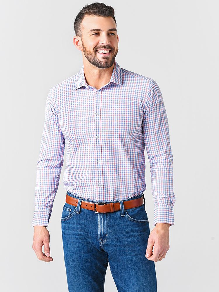 Mizzen+Main Men's Leeward Button-Down Shirt - Saint Bernard