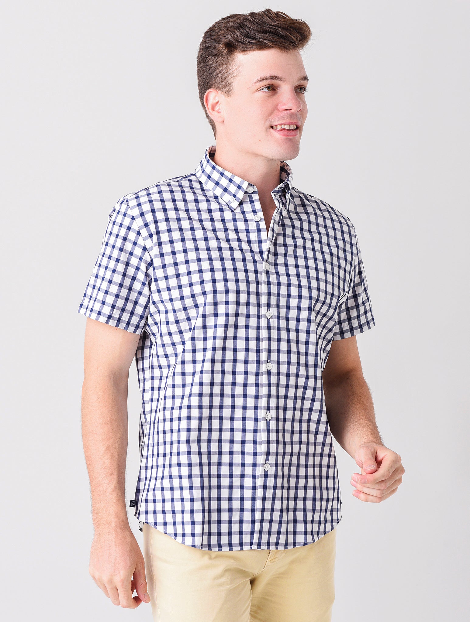 Mizzen+Main Men's Leeward Short Sleeve Shirt - Saint Bernard