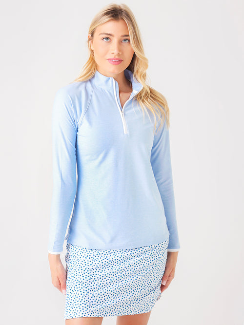 Peter Millar Women's Collection Mélange Raglan-Sleeve Perth Performance Pullover