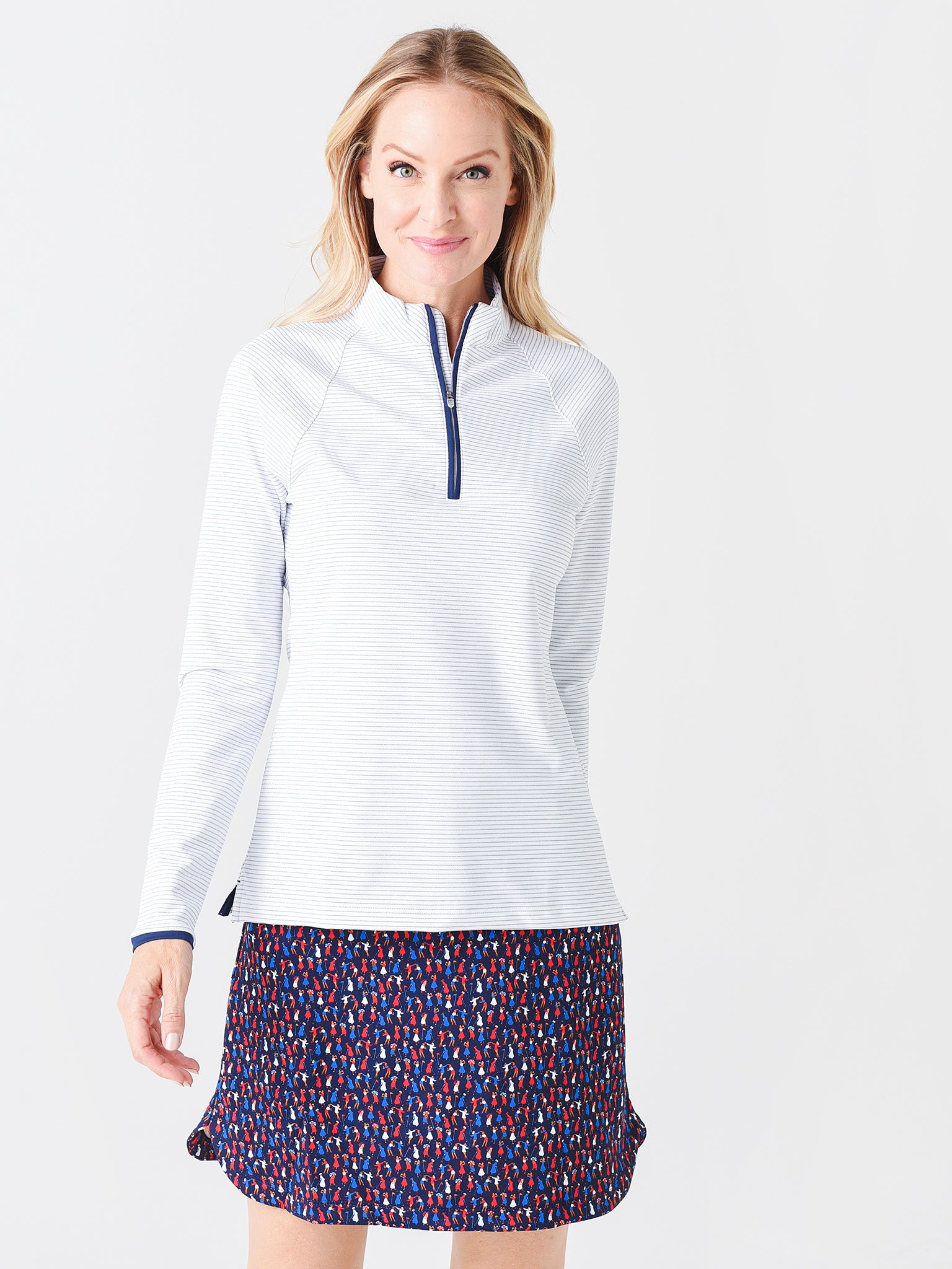 Peter Millar Women's Crown Sport Collection Perth Performance Pullover - Saint Bernard