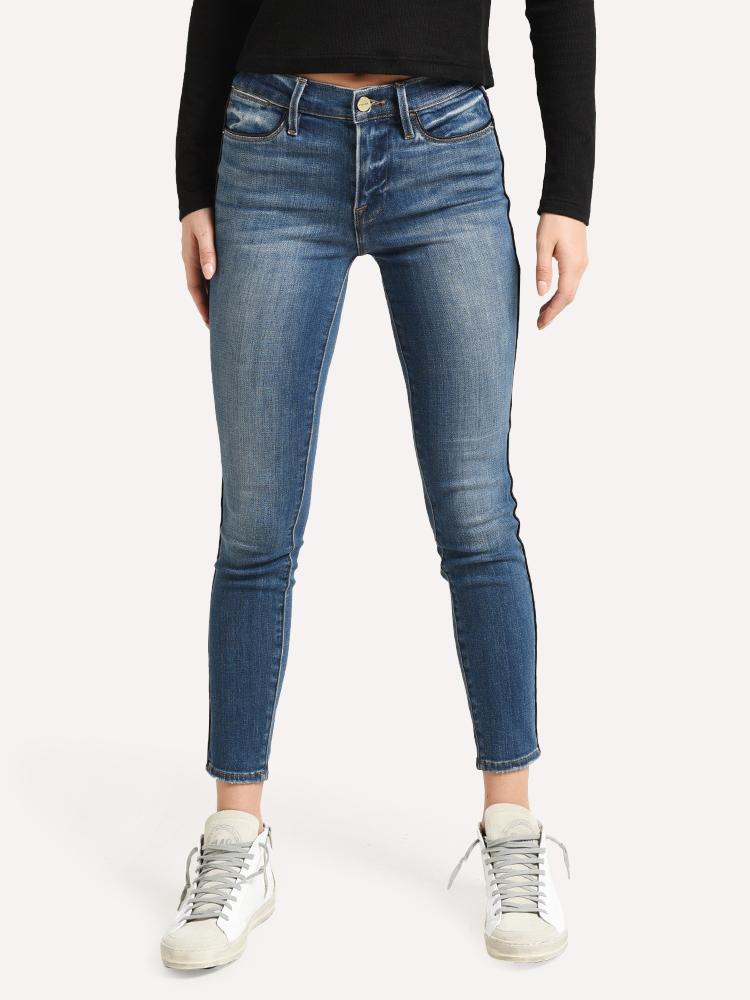 Frame Women's Le High Skinny Tux Piping Jean - Saint Bernard