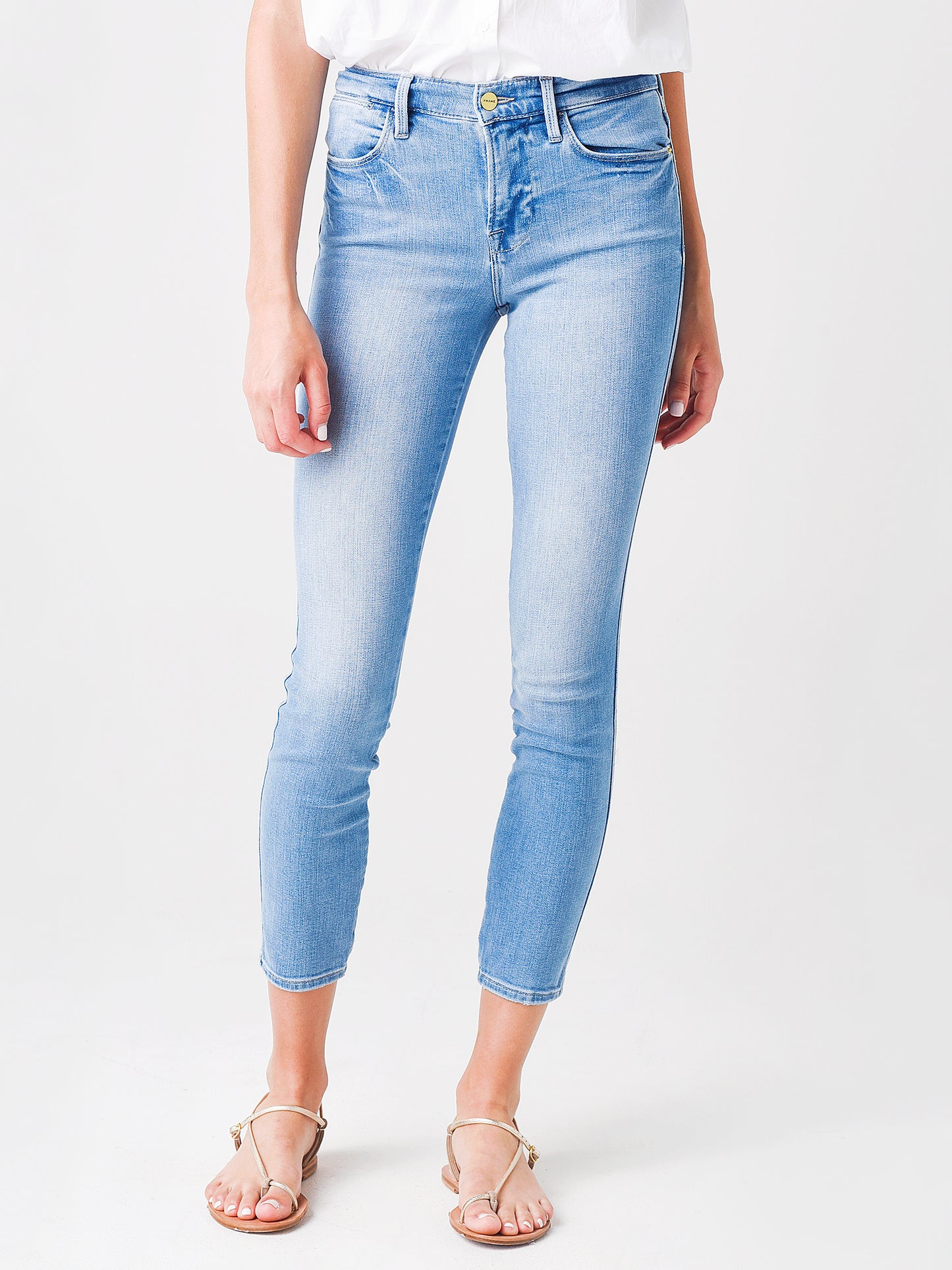 Frame Women's Le High Skinny Double Needle Jean - Saint Bernard