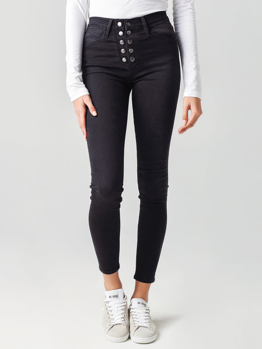 Frame Women's Le High Skinny Snap Fly Jean - Saint Bernard