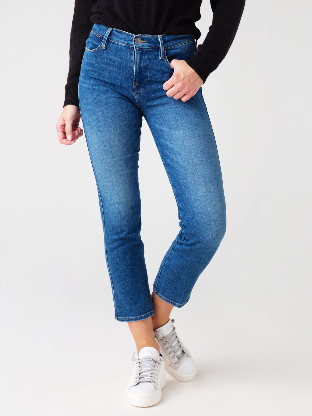 Frame Women's Le High Straight Triple Needle Jean - Saint Bernard