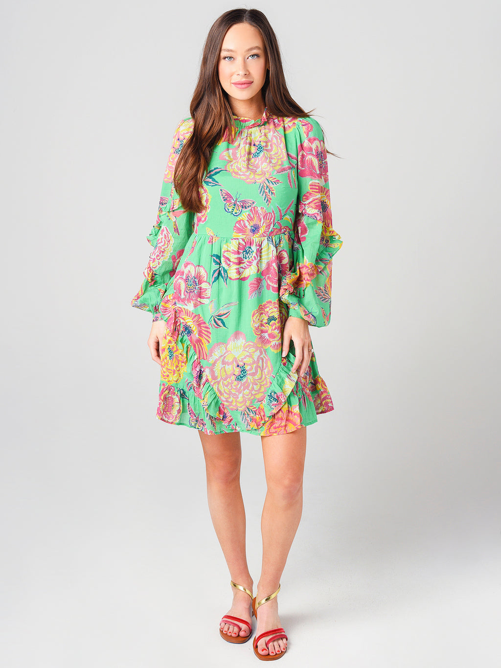 LILA DRESSxELIZASROSEGARDENISLANDGREEN-alt3
