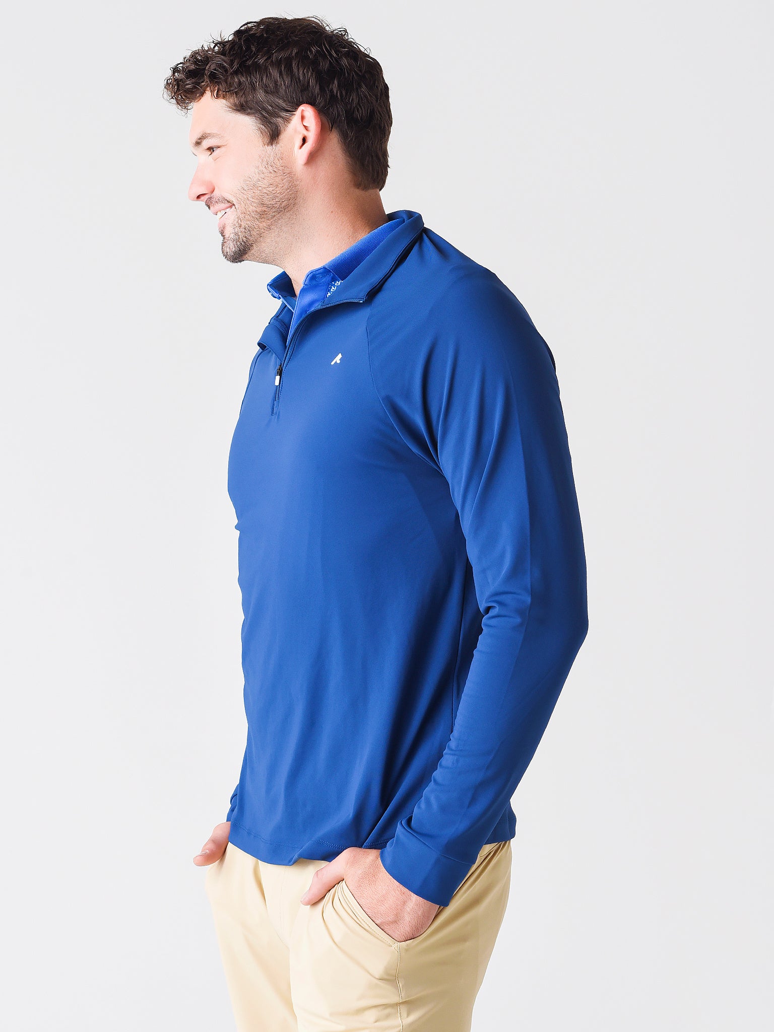 LINCOLN QUARTER ZIPxESTATEBLUEEVERGREENWHITE-alt2