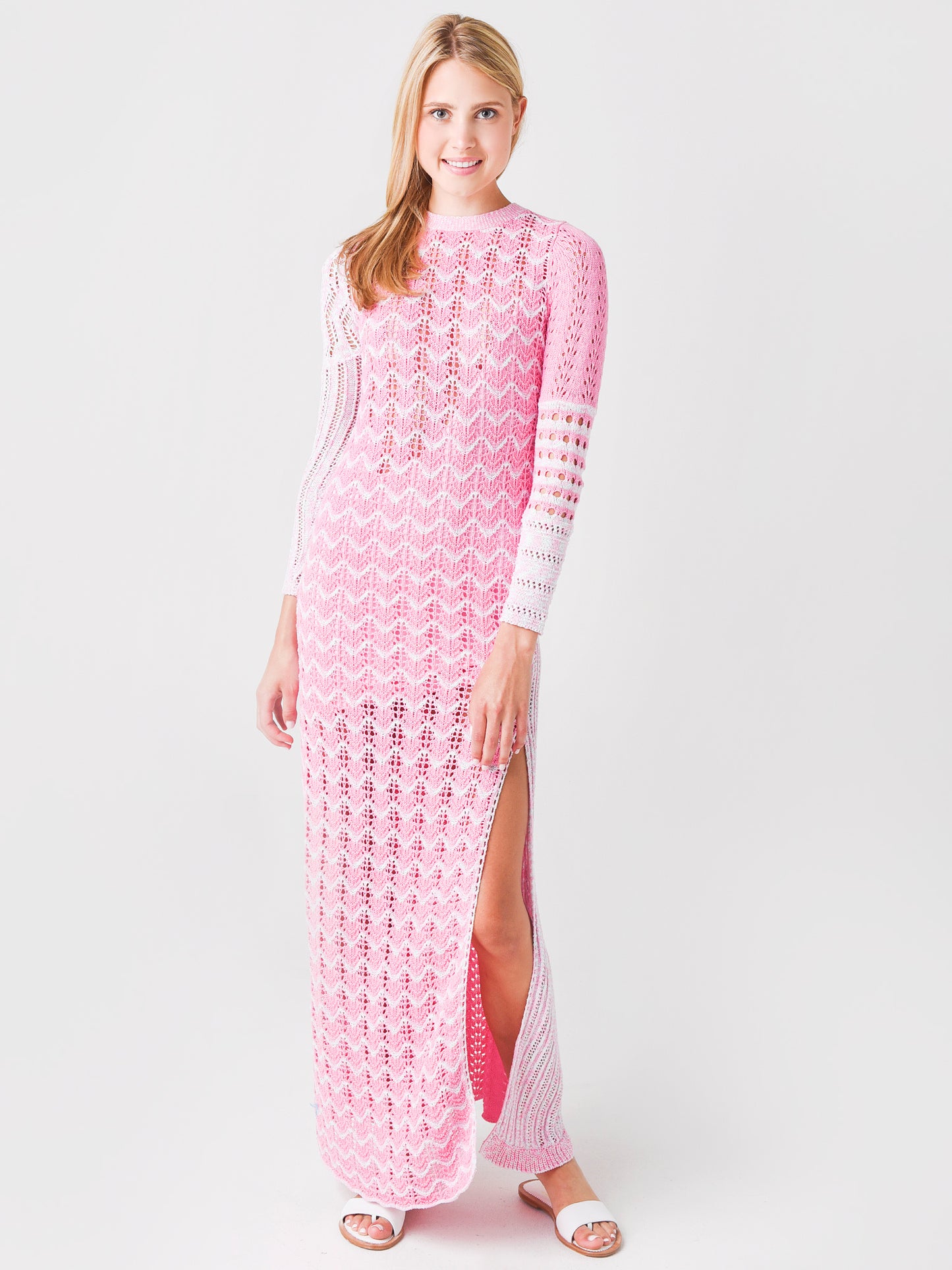 Loveshack Fancy Women's Tam Maxi Knit Gown - Saint Bernard