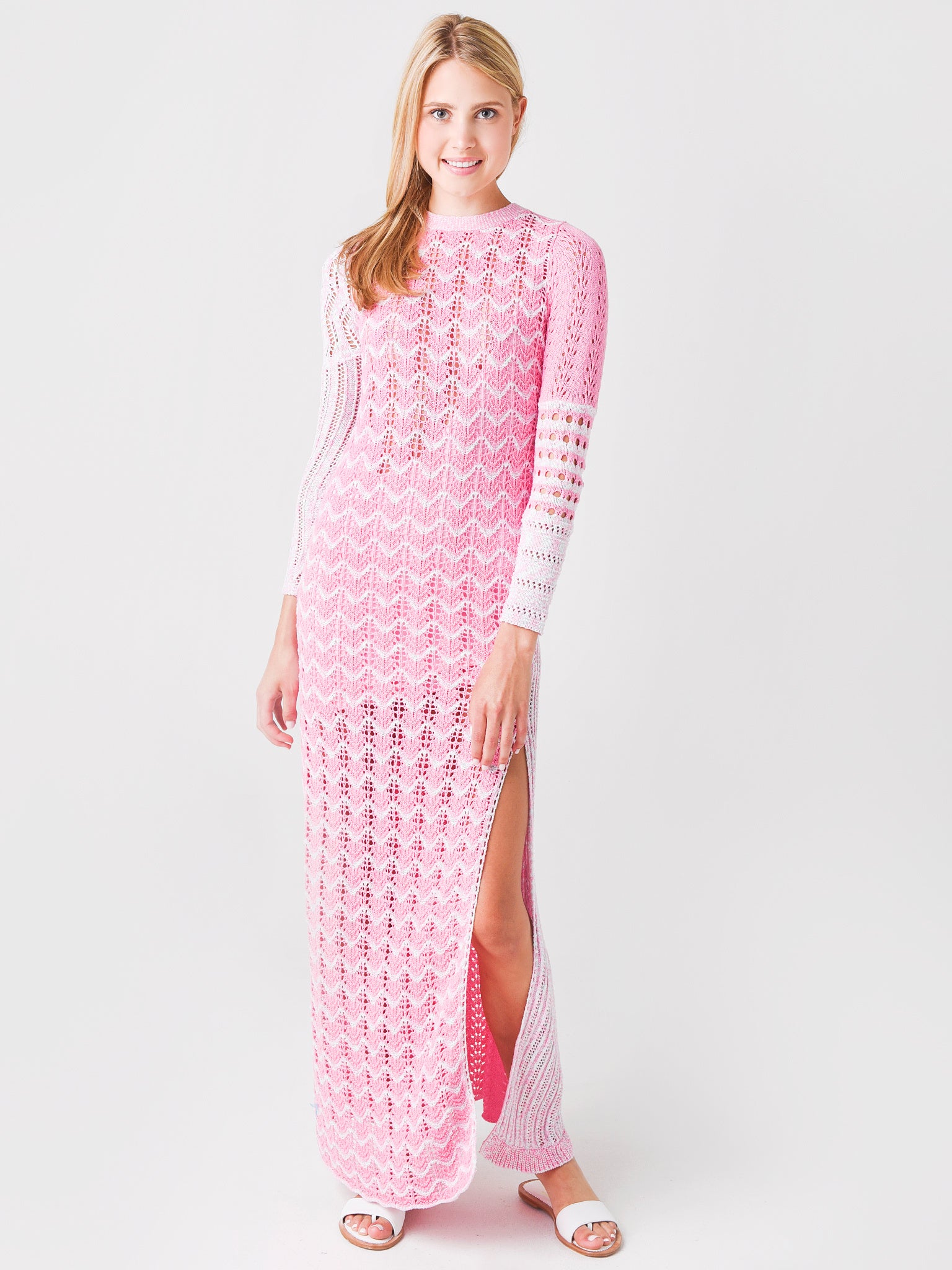 Loveshack Fancy Women's Tam Maxi Knit Gown - Saint Bernard