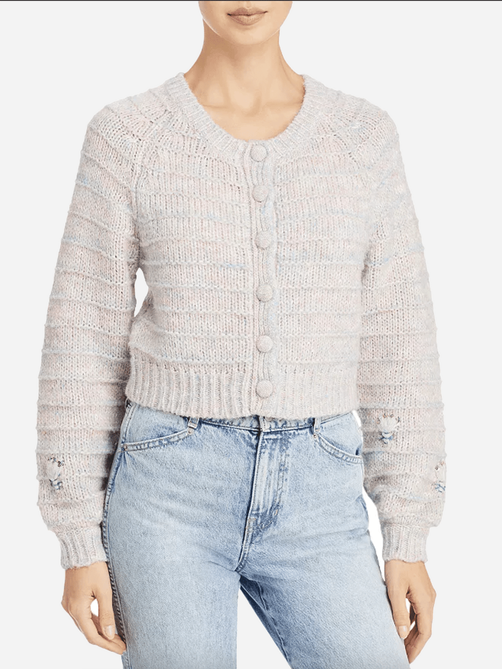 LoveShackFancy Women's Tien Cardigan - Saint Bernard