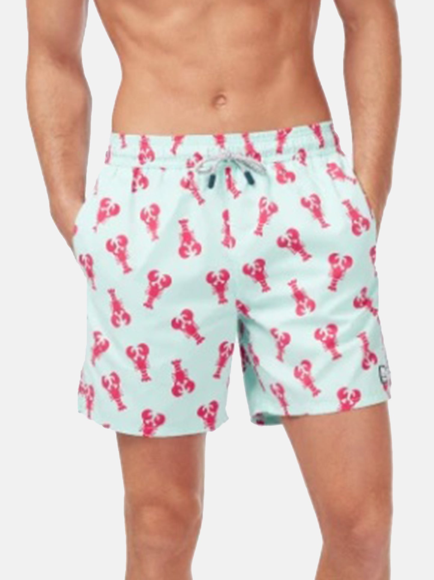 Tom & Teddy Men's Lobster Swim Trunk - Saint Bernard