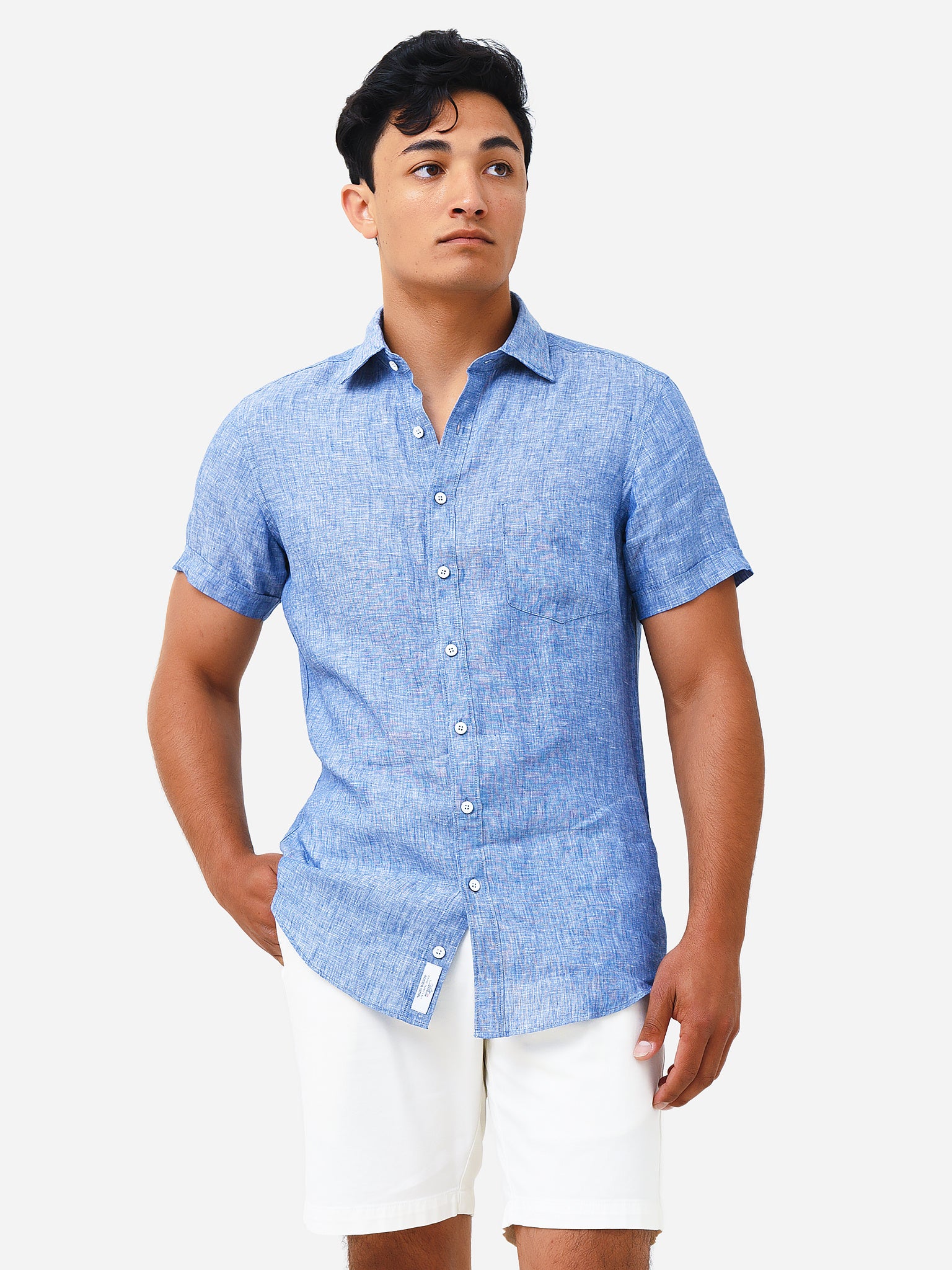 Rodd And Gunn Men's Ellerslie Linen Shirt - Saint Bernard