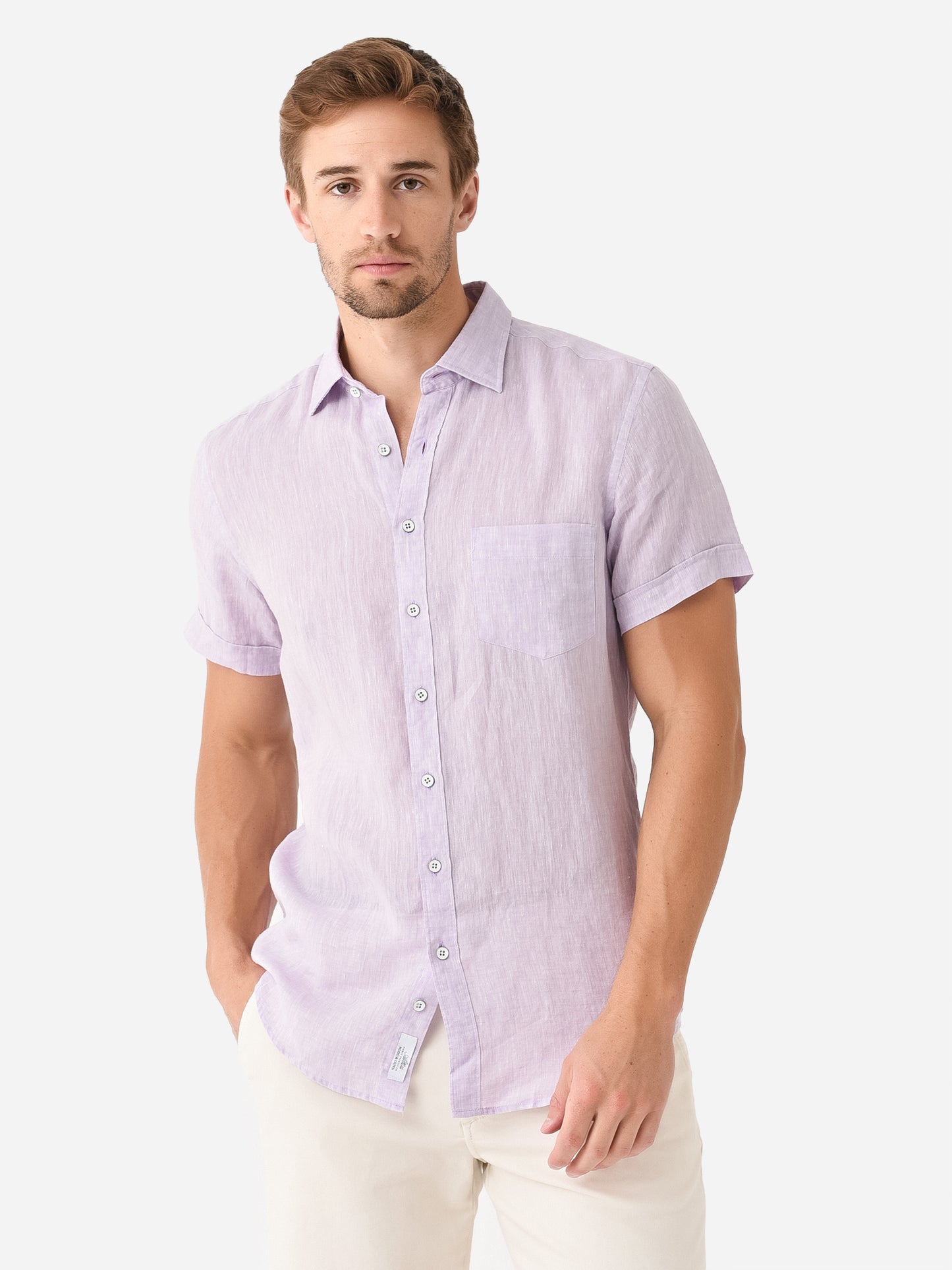 Rodd And Gunn Men's Ellerslie Linen Shirt - Saint Bernard