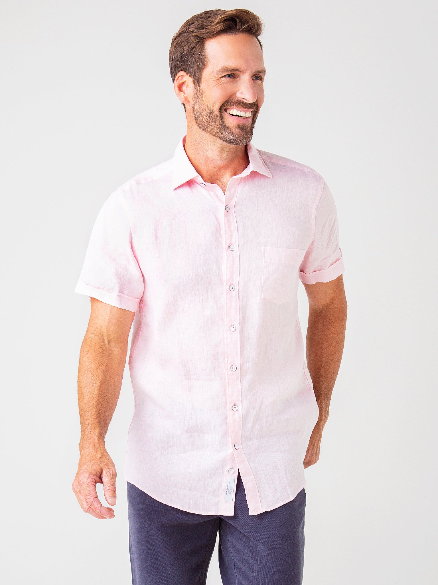 Rodd And Gunn Men's Ellerslie Linen Shirt - Saint Bernard