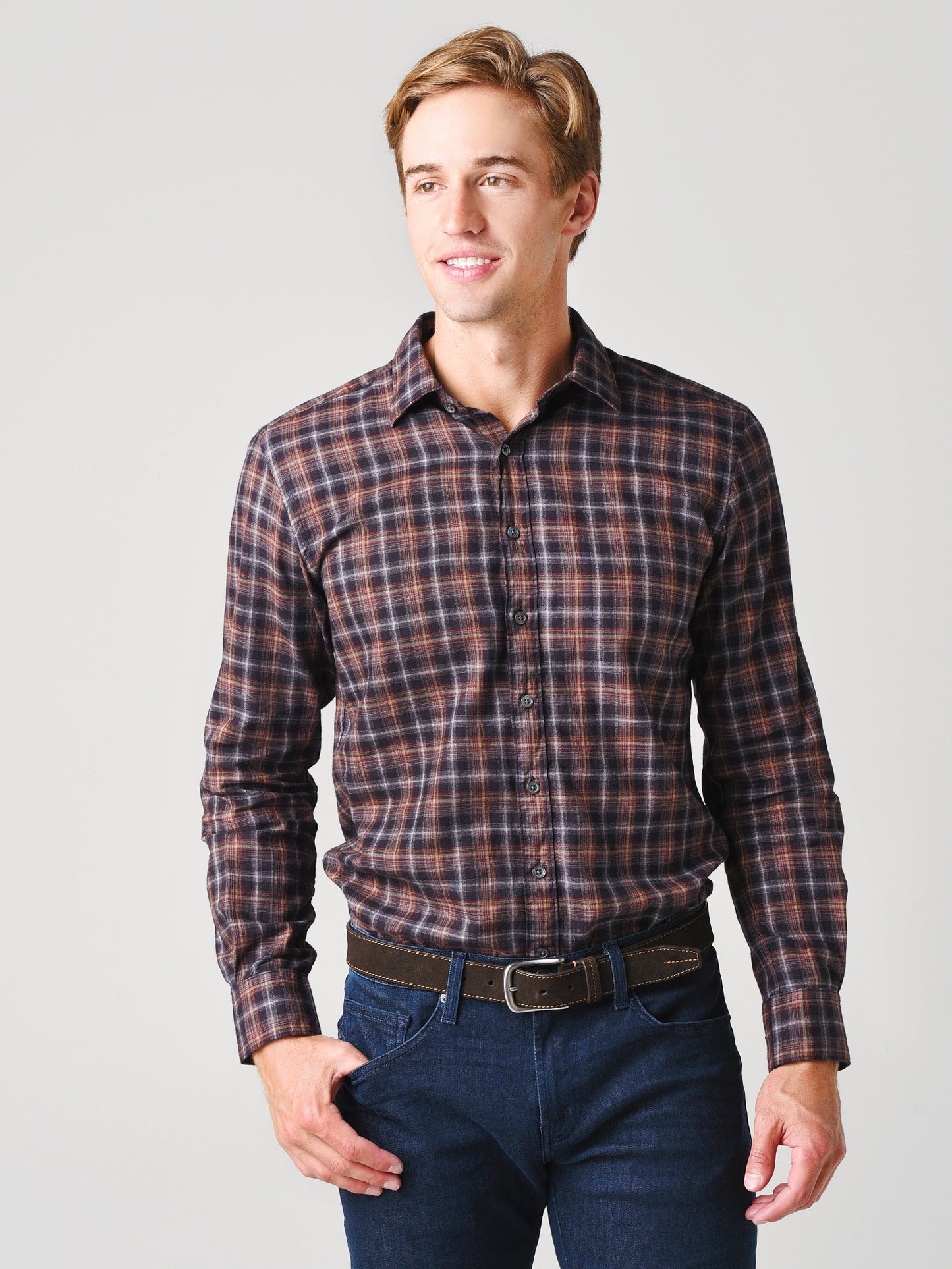 Rodd And Gunn Men's Bradeys Sports Fit Shirt - Saint Bernard