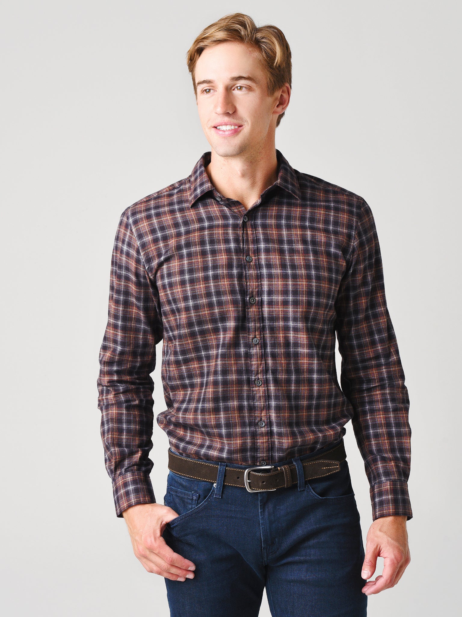 Rodd And Gunn Men's Bradeys Sports Fit Shirt - Saint Bernard