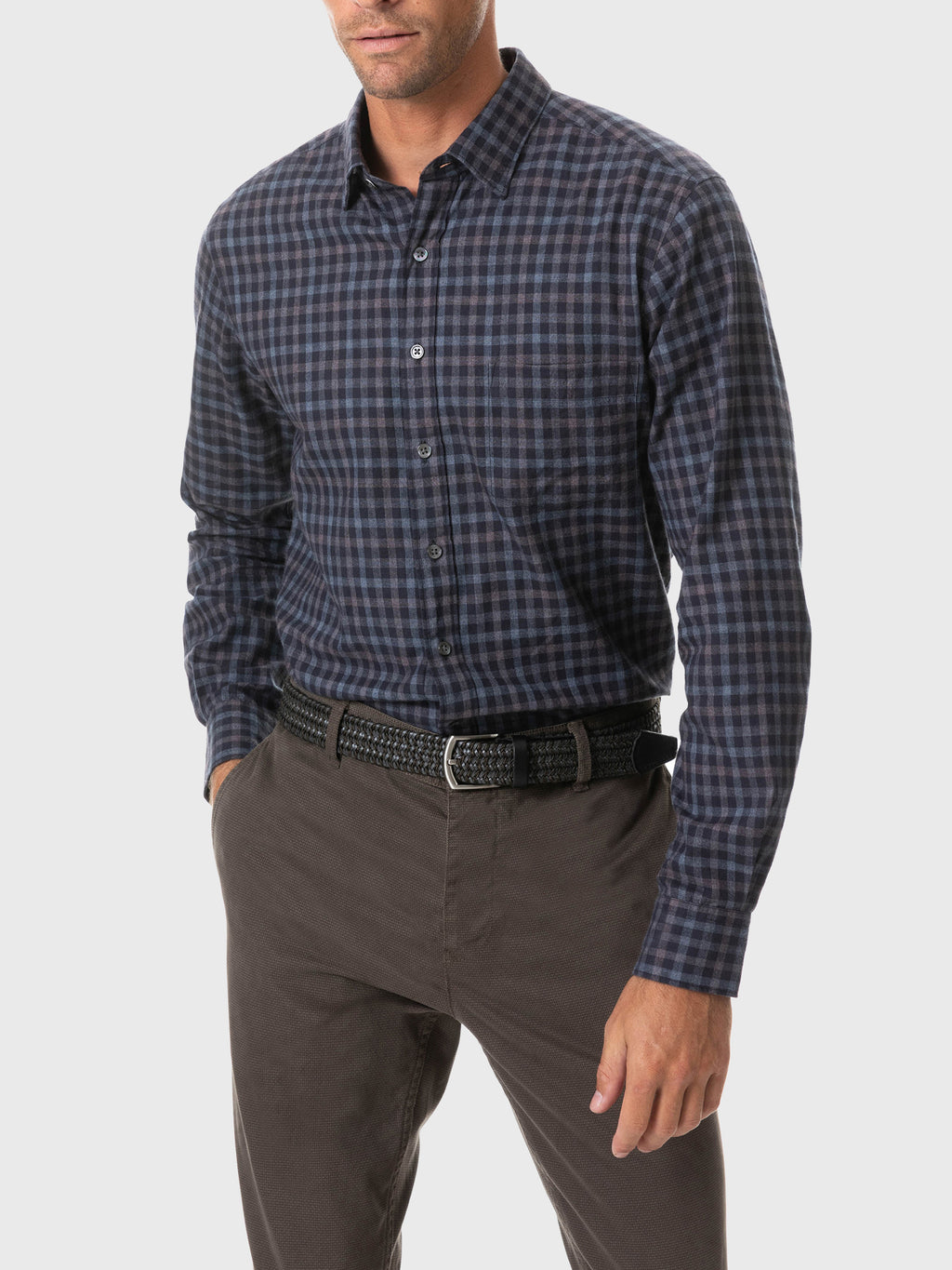 Rodd And Gunn Men's Sanson Sports Fit Shirt - Saint Bernard