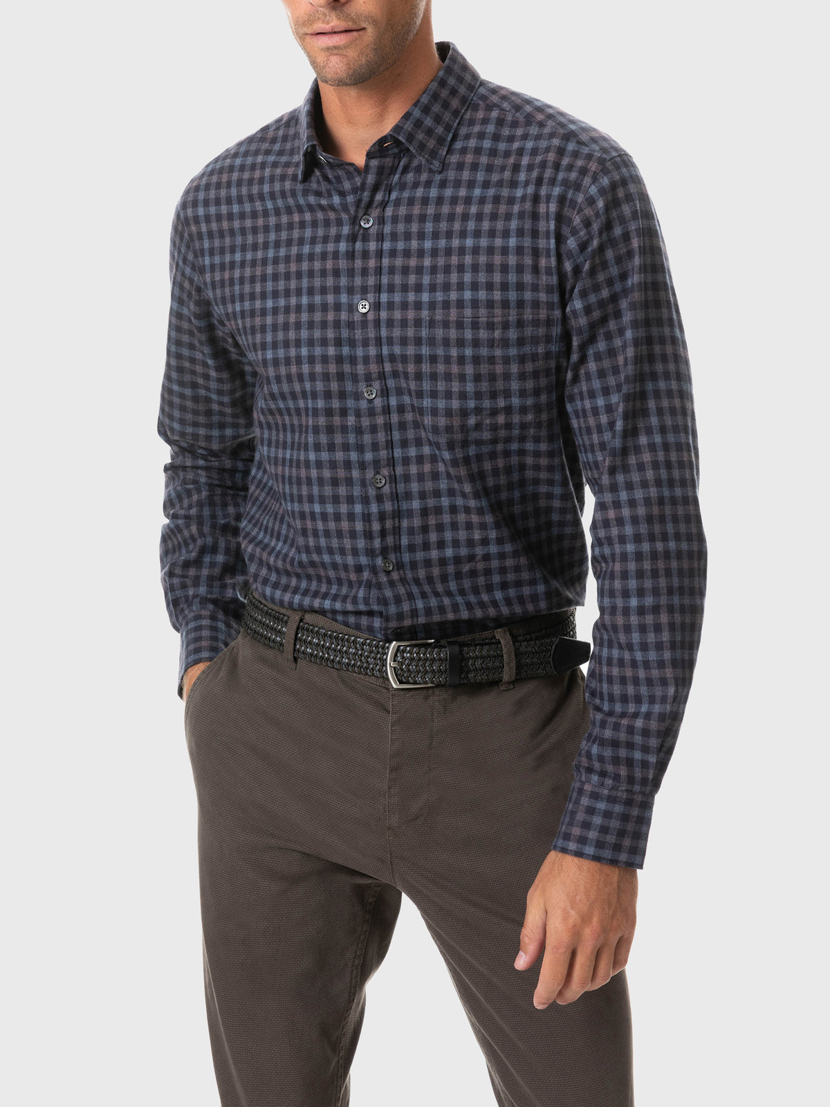 Rodd And Gunn Men's Sanson Sports Fit Shirt - Saint Bernard