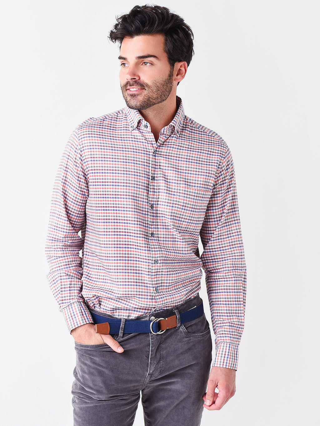Rodd and Gunn Men's Firth of James Sports Fit Shirt - Saint Bernard