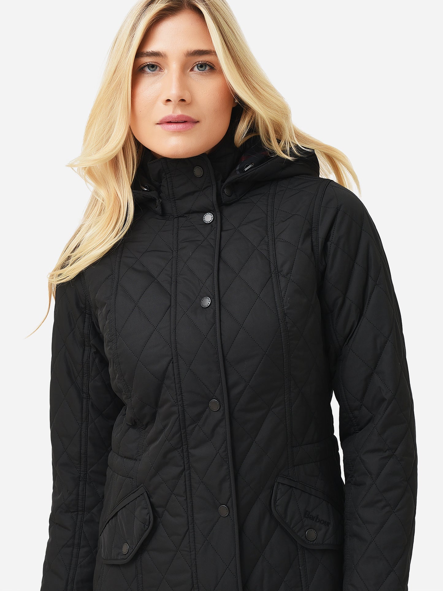 Barbour Women's Millfire Quilted Hooded Jacket - Saint Bernard