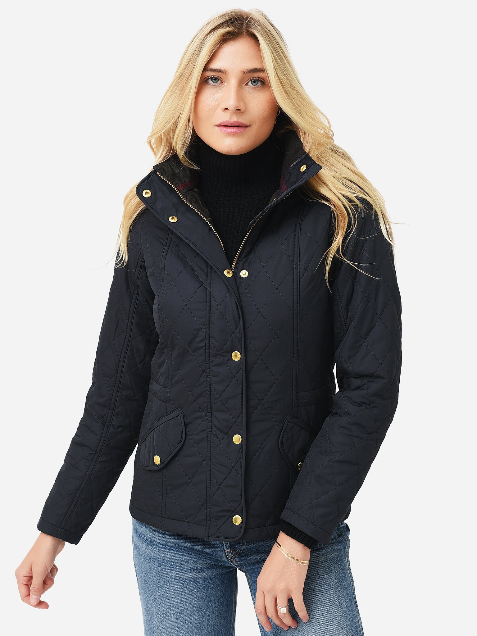 Barbour Women's Millfire Quilted Hooded Jacket - Saint Bernard