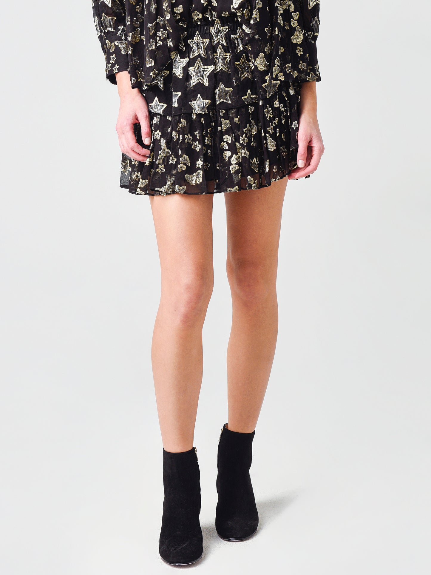 Sundry Women's Ruffle mini Skirt