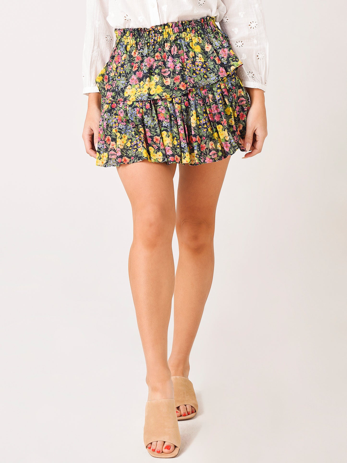 Loveshack Fancy Women's Ruffle Mini Skirt