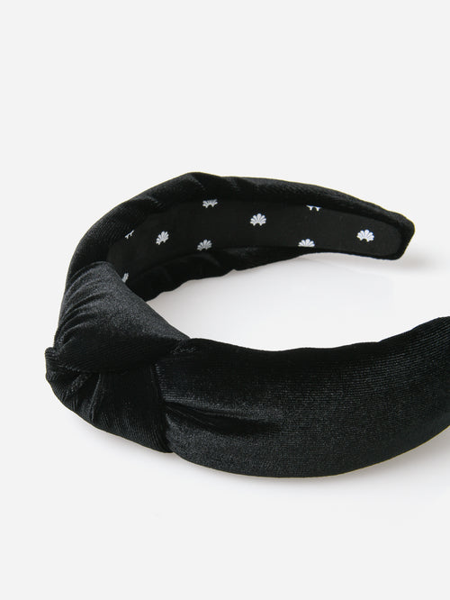 Lele Sadoughi Velvet Knotted Headband