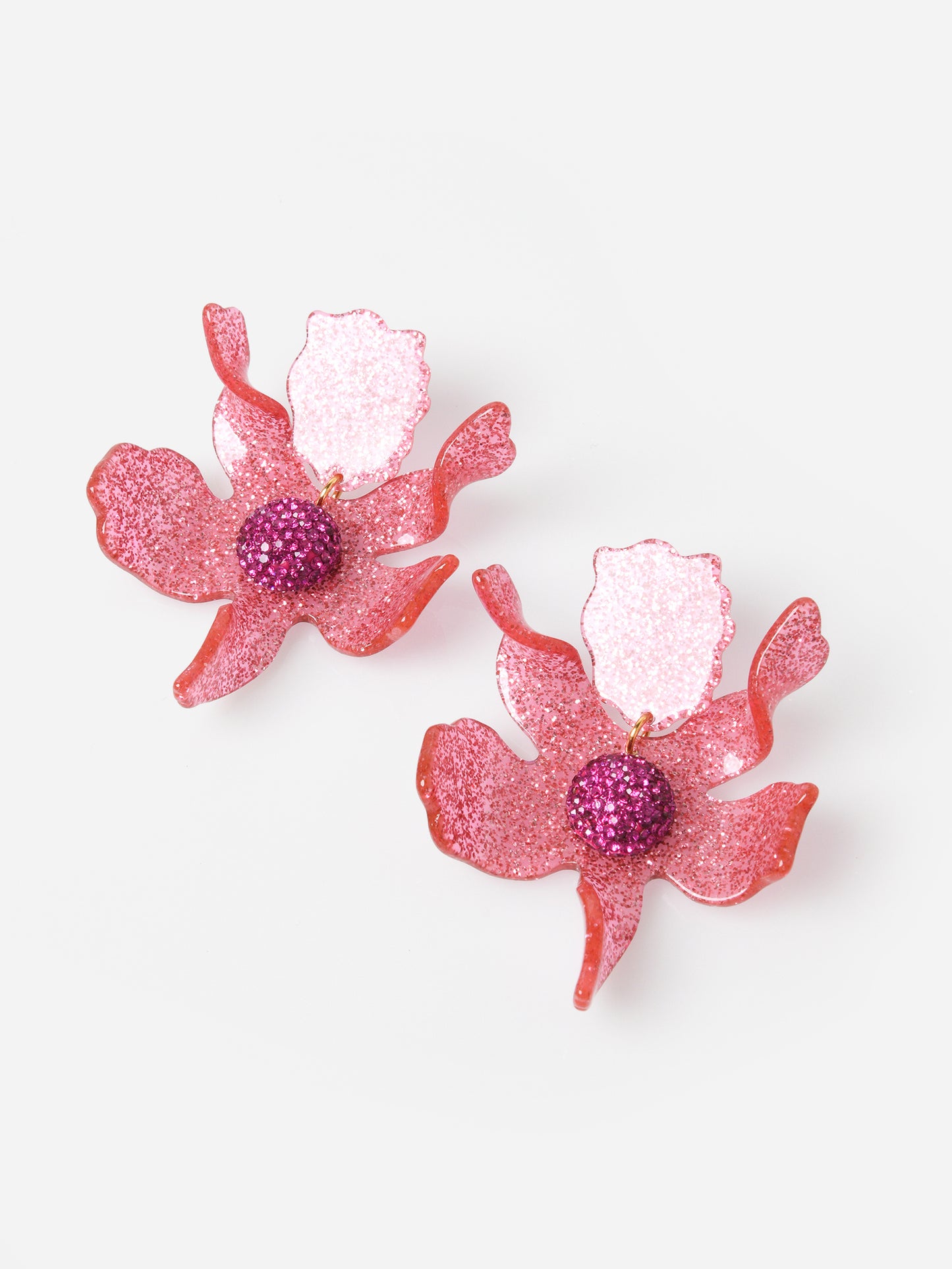 Lele Sadoughi Women's Crystal Lily Earrings - Saint Bernard