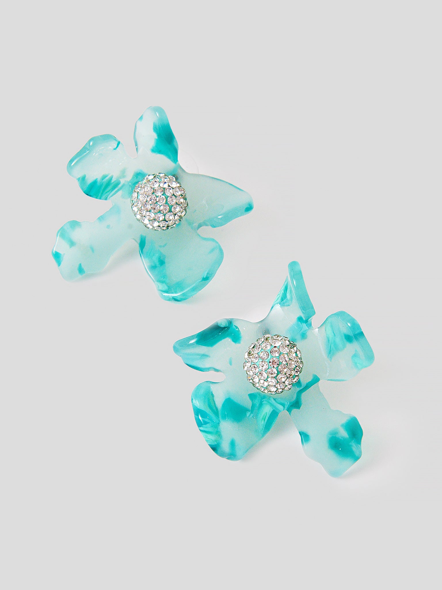 Lele Sadoughi Women's 10 Year Anniversary Crystal Lily Button Earrings - Saint Bernard