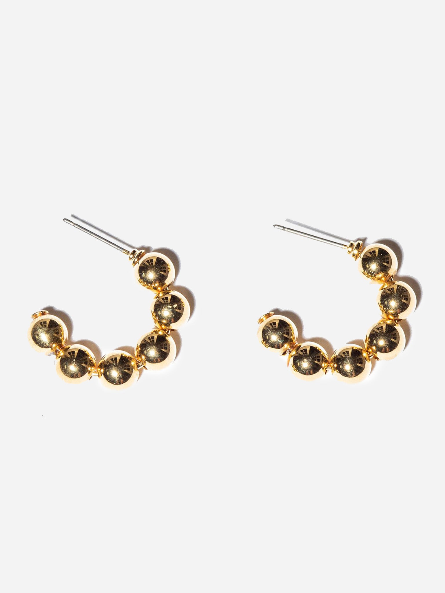 Lele Sadoughi Women's Beaded Huggie Hoop Earrings - Saint Bernard