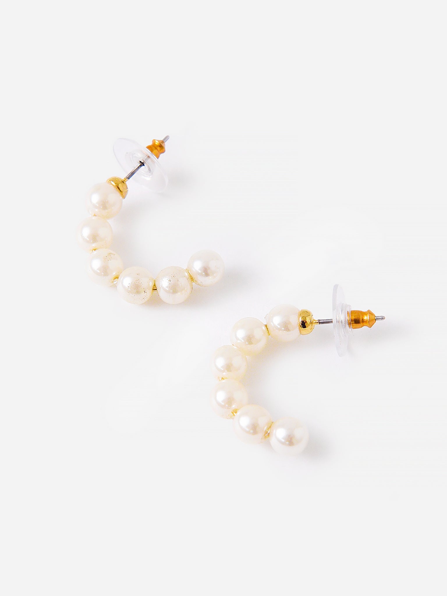 Lele Sadoughi Pearl Huggie Hoop Earring - Saint Bernard