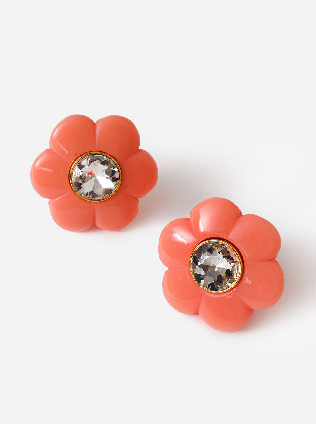 Lele Sadoughi Women's Daphne Crystal Clip-On Button Earrings - Saint Bernard