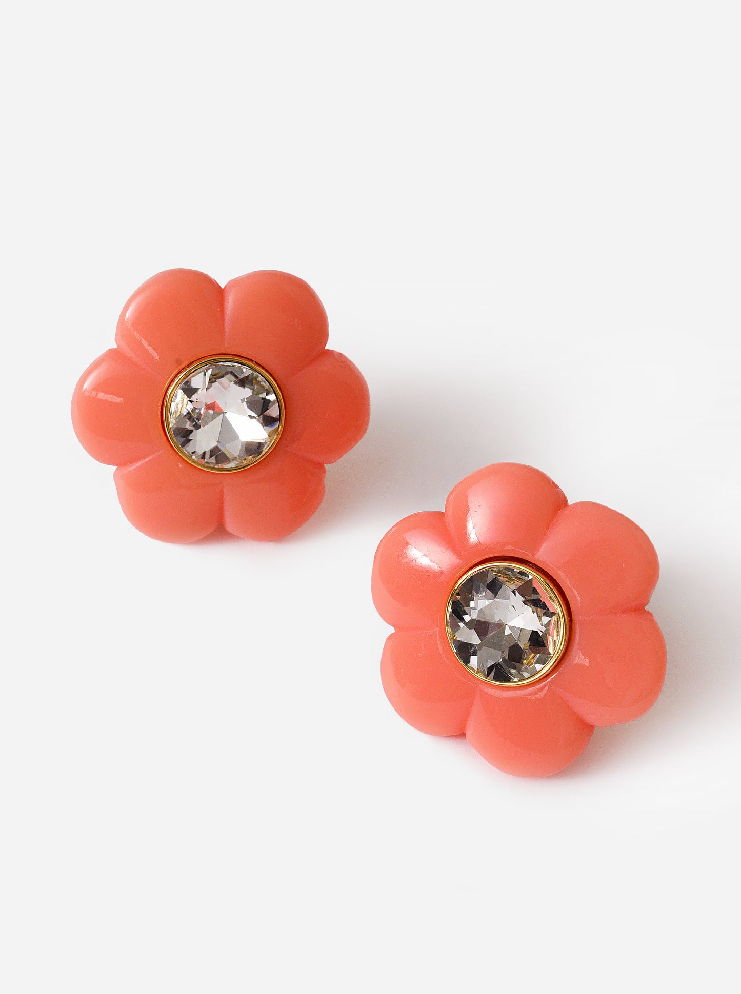 Lele Sadoughi Women's Daphne Crystal Clip-On Button Earrings - Saint Bernard