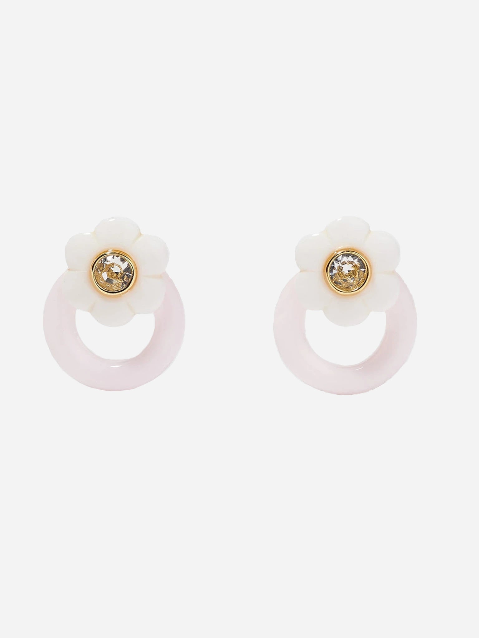 Lele Sadoughi Daphne Crystal Hoop Earring - Saint Bernard